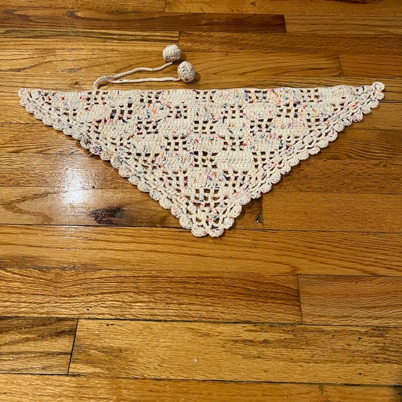 Misha and puff merino wool knit confetti kerchief - Picture 5 of 7